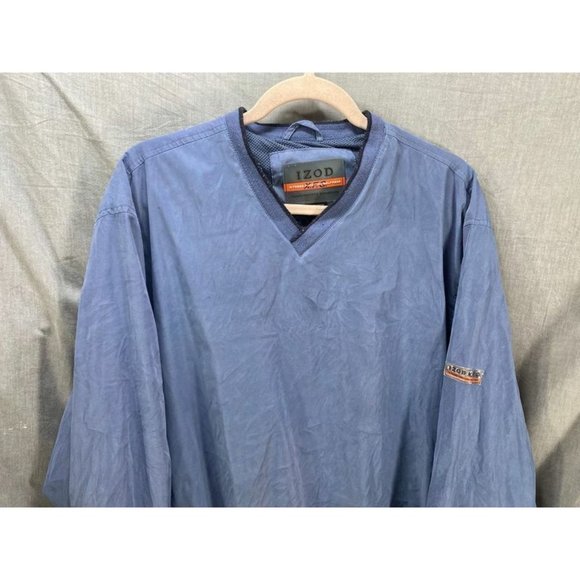 Izod XFG Jacket‎ Adult Large Blue Long Sleeve Pullover Windbreaker Mens. - Picture 2 of 9
